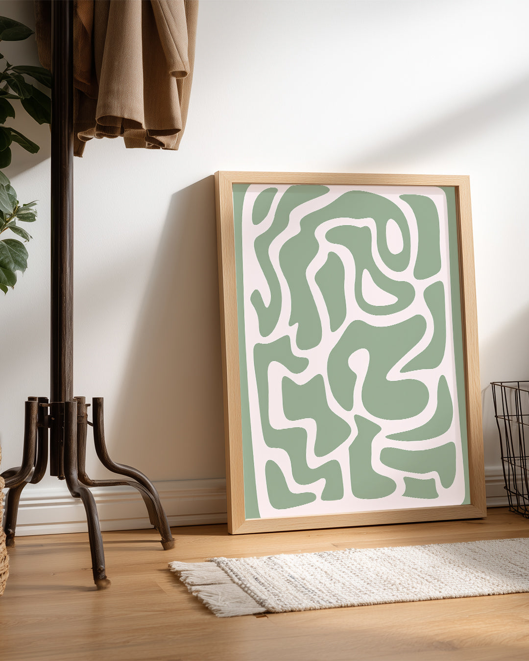 Sage Swirl Poster Tablosu