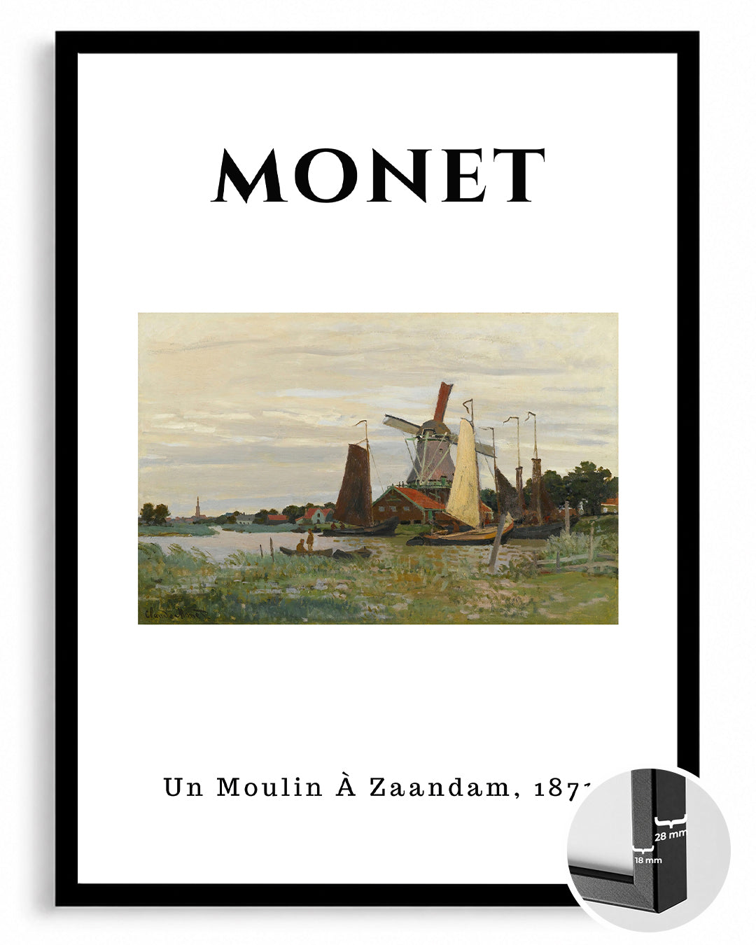 Sağmalık Zamanı - Claude Monet - 1871 Poster Tablosu