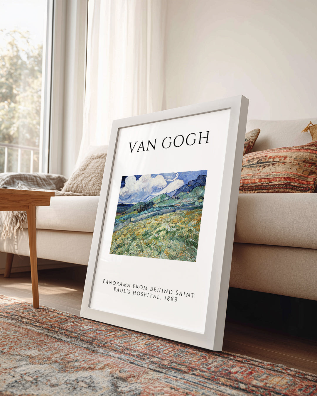 Saint Paulun Hastanesinin Arkasından Panorama - Vincent van Gogh - 1889 Poster Tablosu