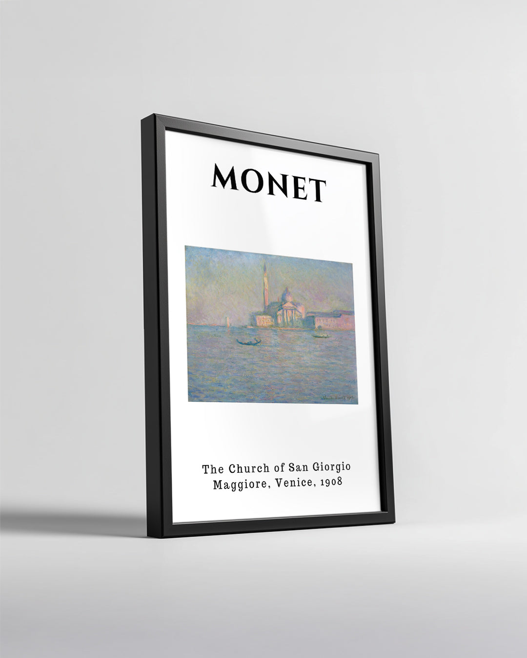 San Giorgio Maggiore Kilisesi - Claude Monet - 1908 Poster Tablosu