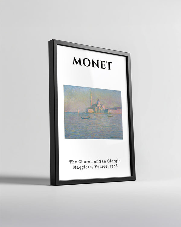 San Giorgio Maggiore Kilisesi - Claude Monet - 1908 Poster Tablosu