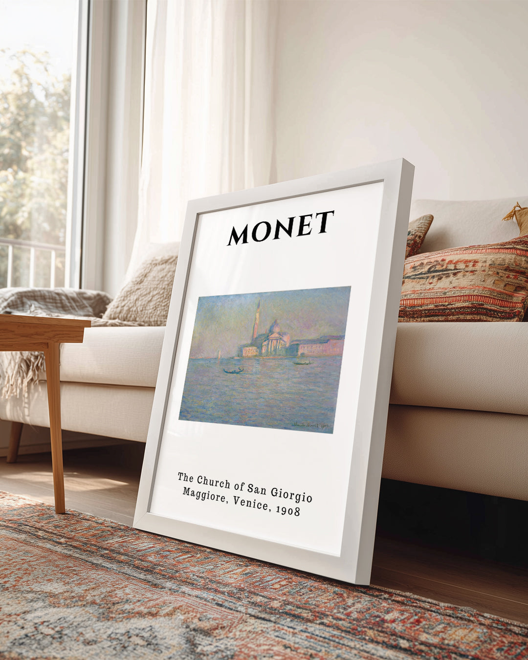 San Giorgio Maggiore Kilisesi - Claude Monet - 1908 Poster Tablosu