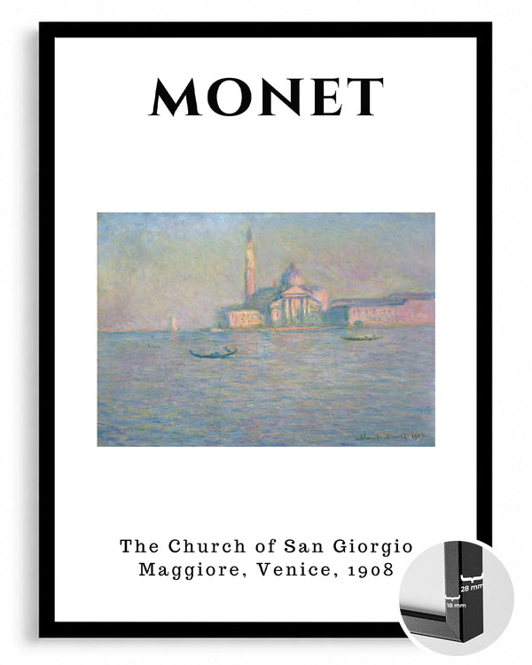 San Giorgio Maggiore Kilisesi - Claude Monet - 1908 Poster Tablosu