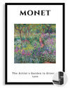 Sanatçının Bahçesi - Claude Monet - 1900 Poster Tablosu