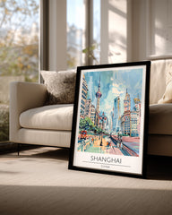 Şanghay Çin Poster Tablosu