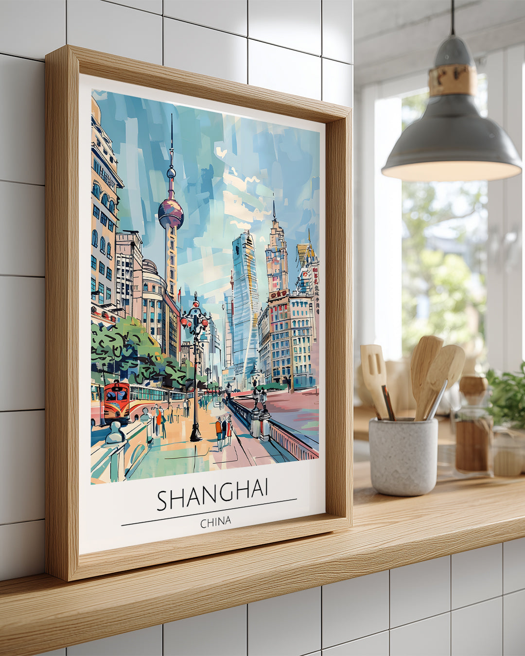 Şanghay Çin Poster Tablosu