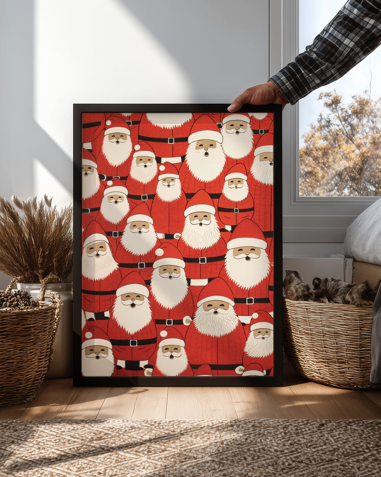 Santa Army Poster Tablosu