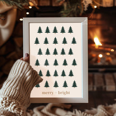 Santa Chimney Descent Poster Tablosu