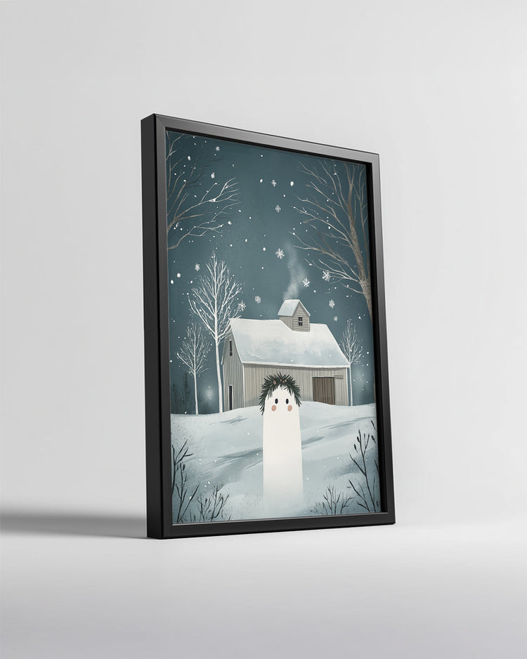 Santa Claus Waving Poster Tablosu