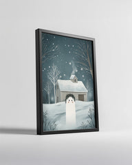 Santa Claus Waving Poster Tablosu