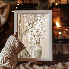 Santa Reading Letters Poster Tablosu