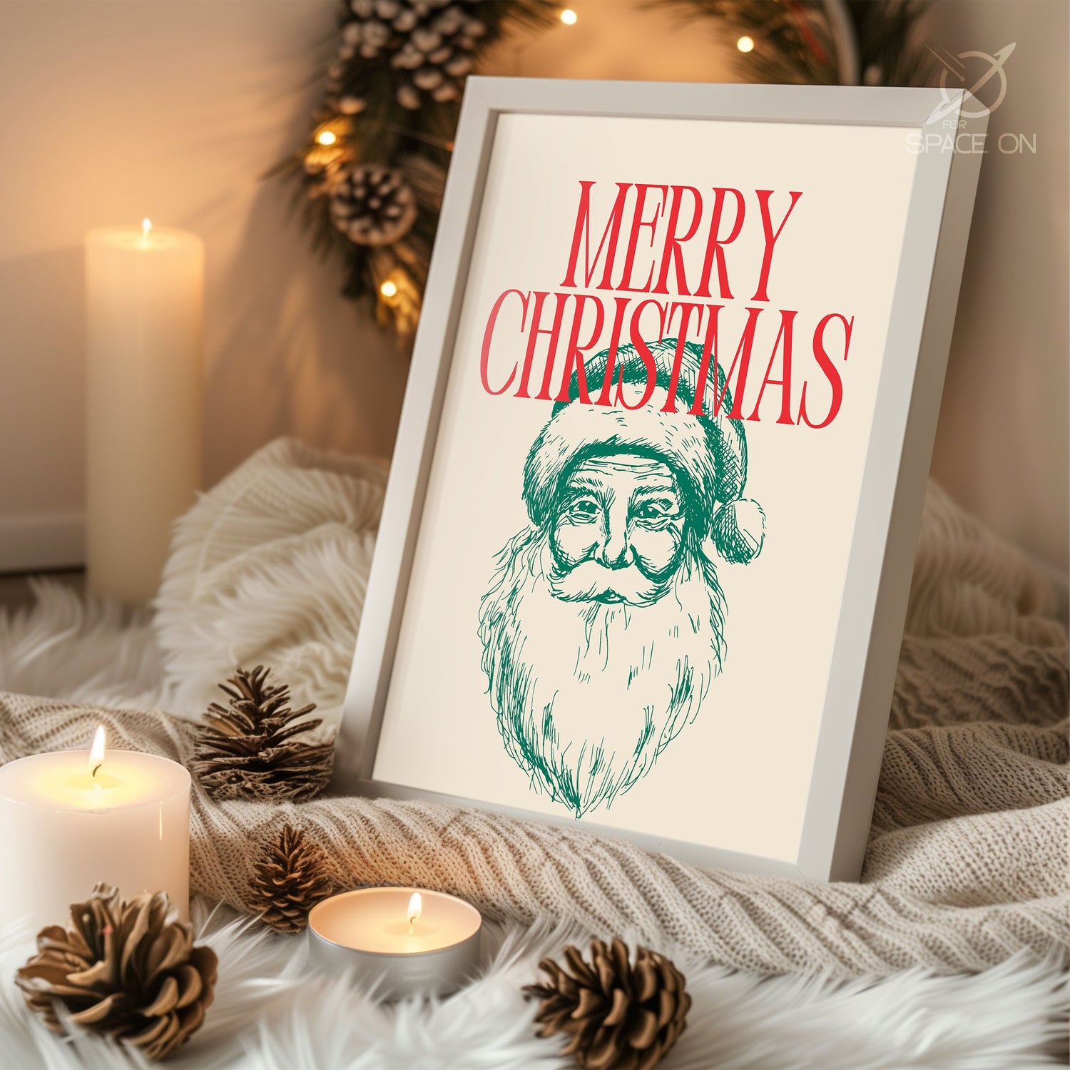 Santa Sleigh Ride Poster Tablosu