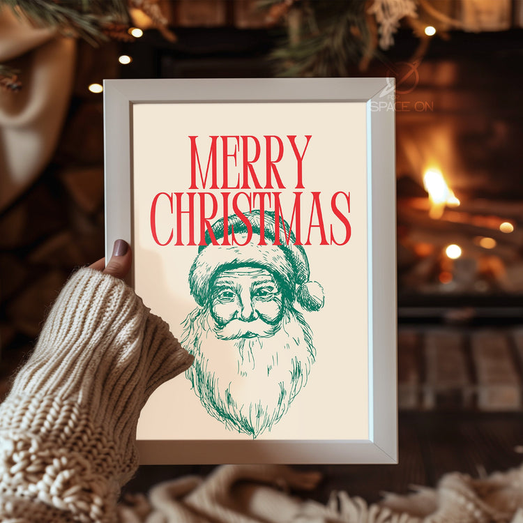 Santa Sleigh Ride Poster Tablosu