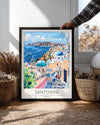 Santorini Yunanistan Poster Tablosu