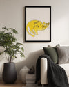 Sarı Kedi Çizimi - Sevimli Ve Yaratıcı Tasarım Poster Tablosu
