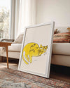 Sarı Kedi Çizimi - Sevimli Ve Yaratıcı Tasarım Poster Tablosu