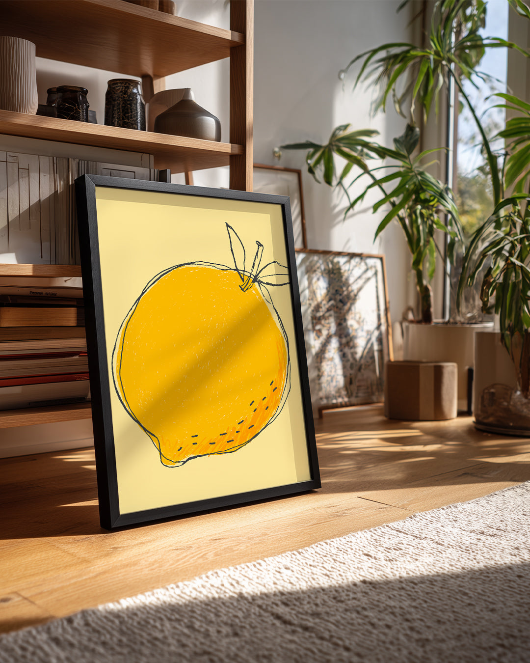 Sarı Limon - Çizim Tasarımı Poster Tablosu