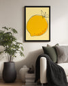 Sarı Limon - Çizim Tasarımı Poster Tablosu