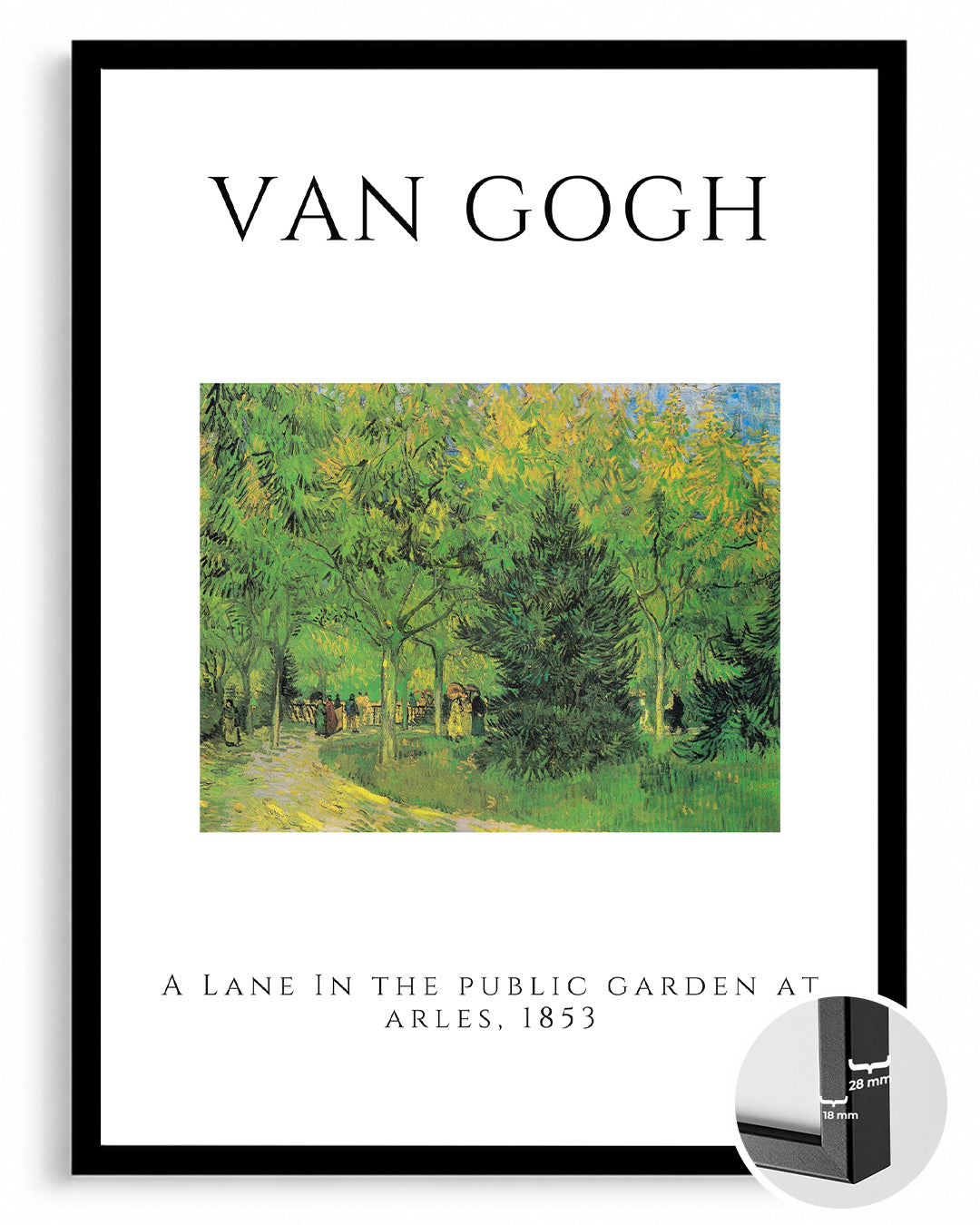 Sarı Yol - Vincent van Gogh - 1888 Poster Tablosu