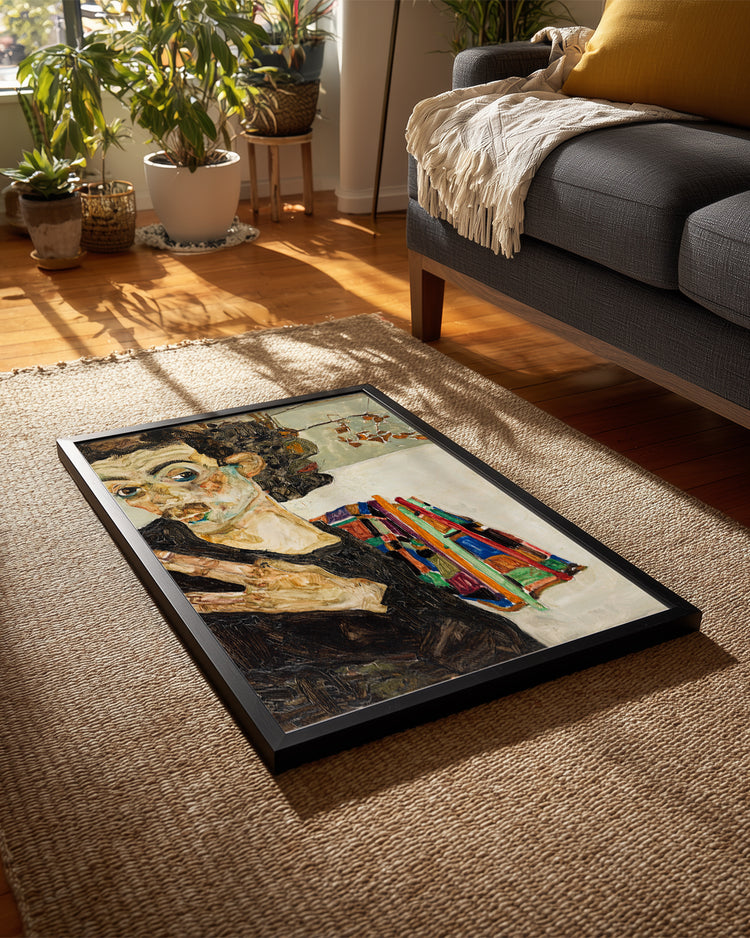 Schiele Self Poster Tablosu