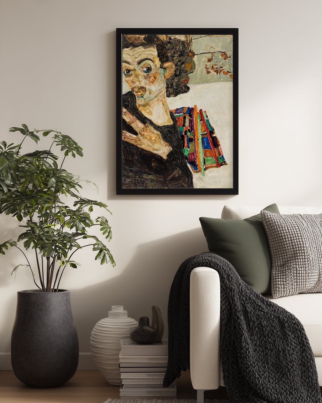 Schiele Self Poster Tablosu