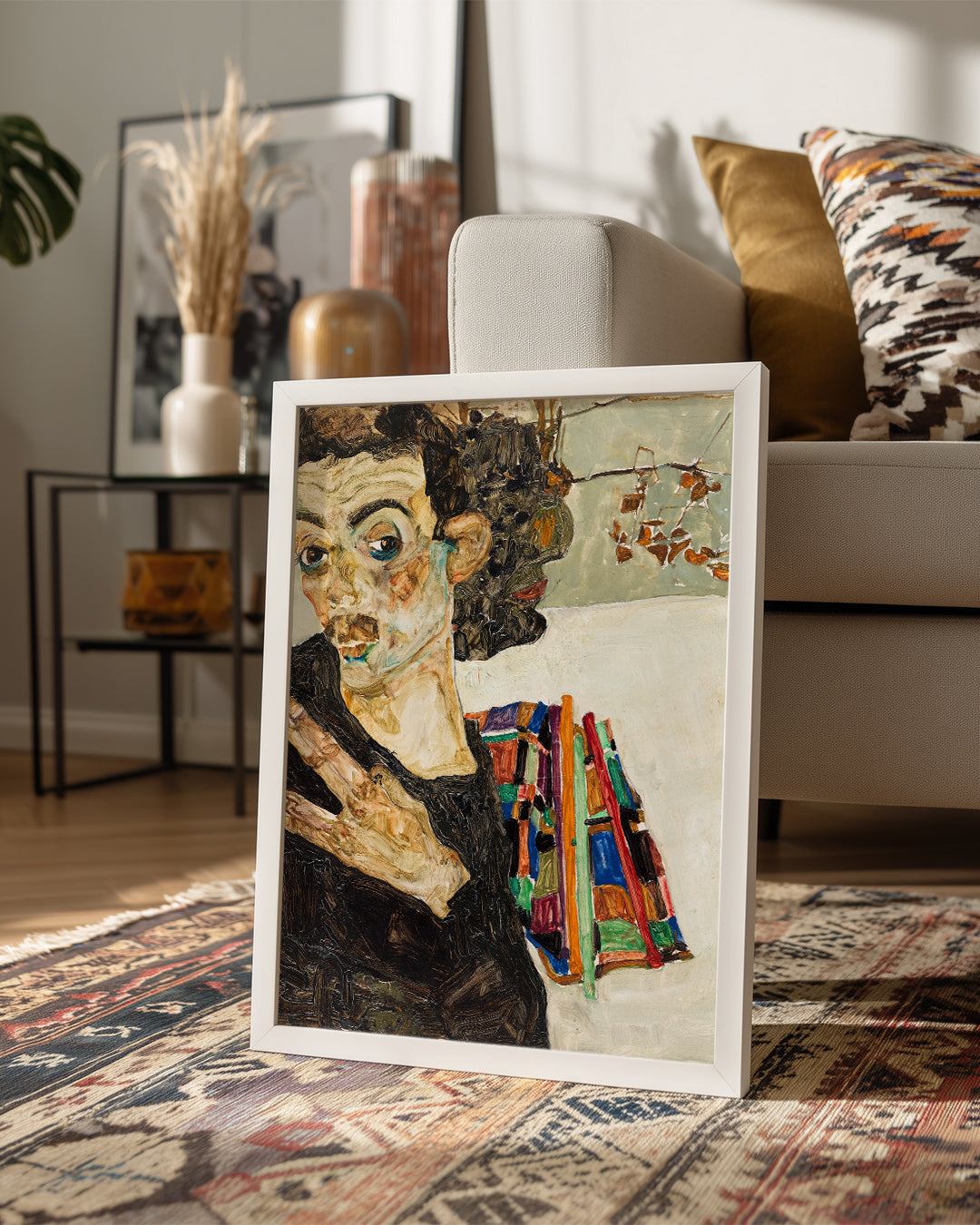 Schiele Self Poster Tablosu