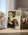 Schiele Self Poster Tablosu