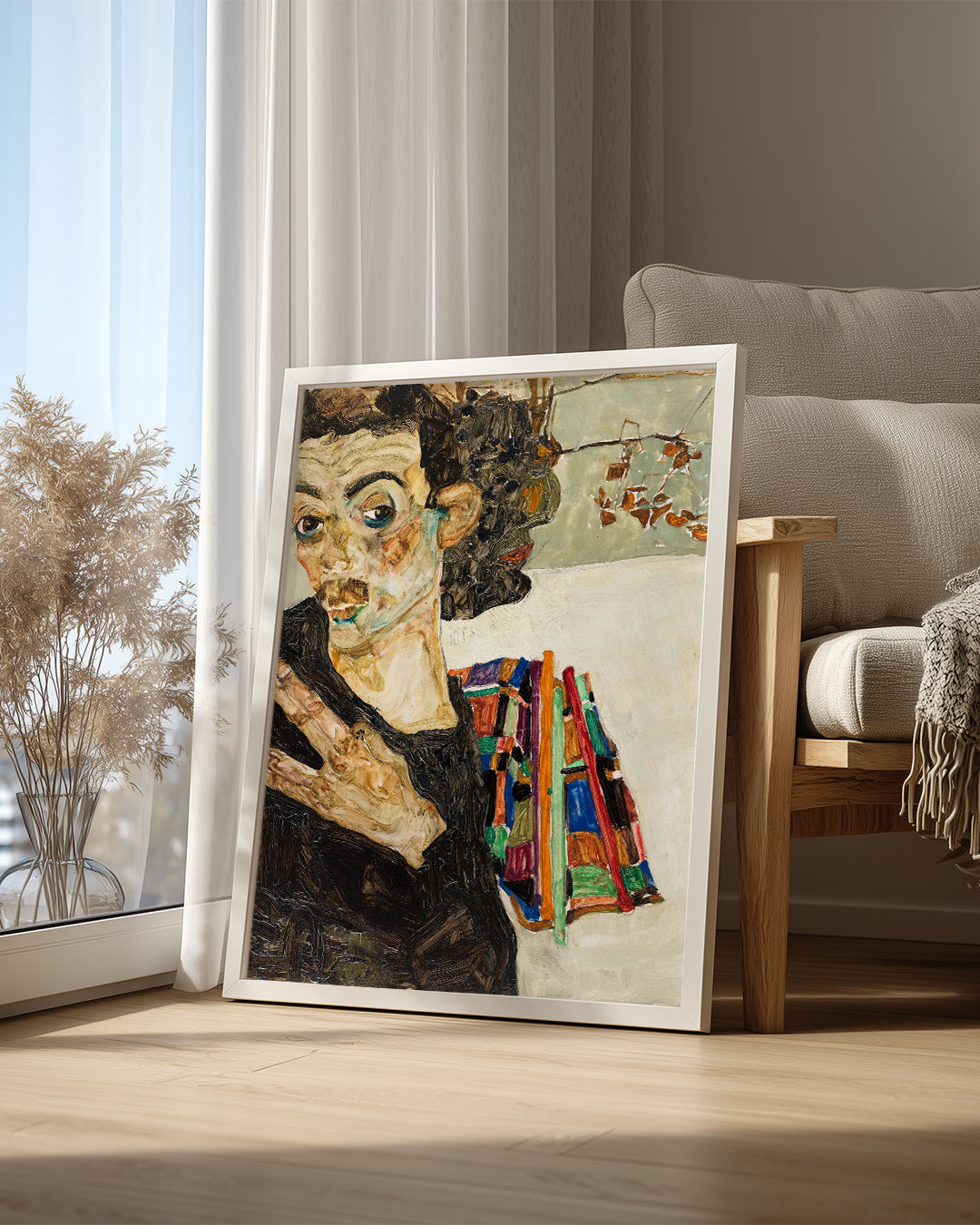 Schiele Self Poster Tablosu