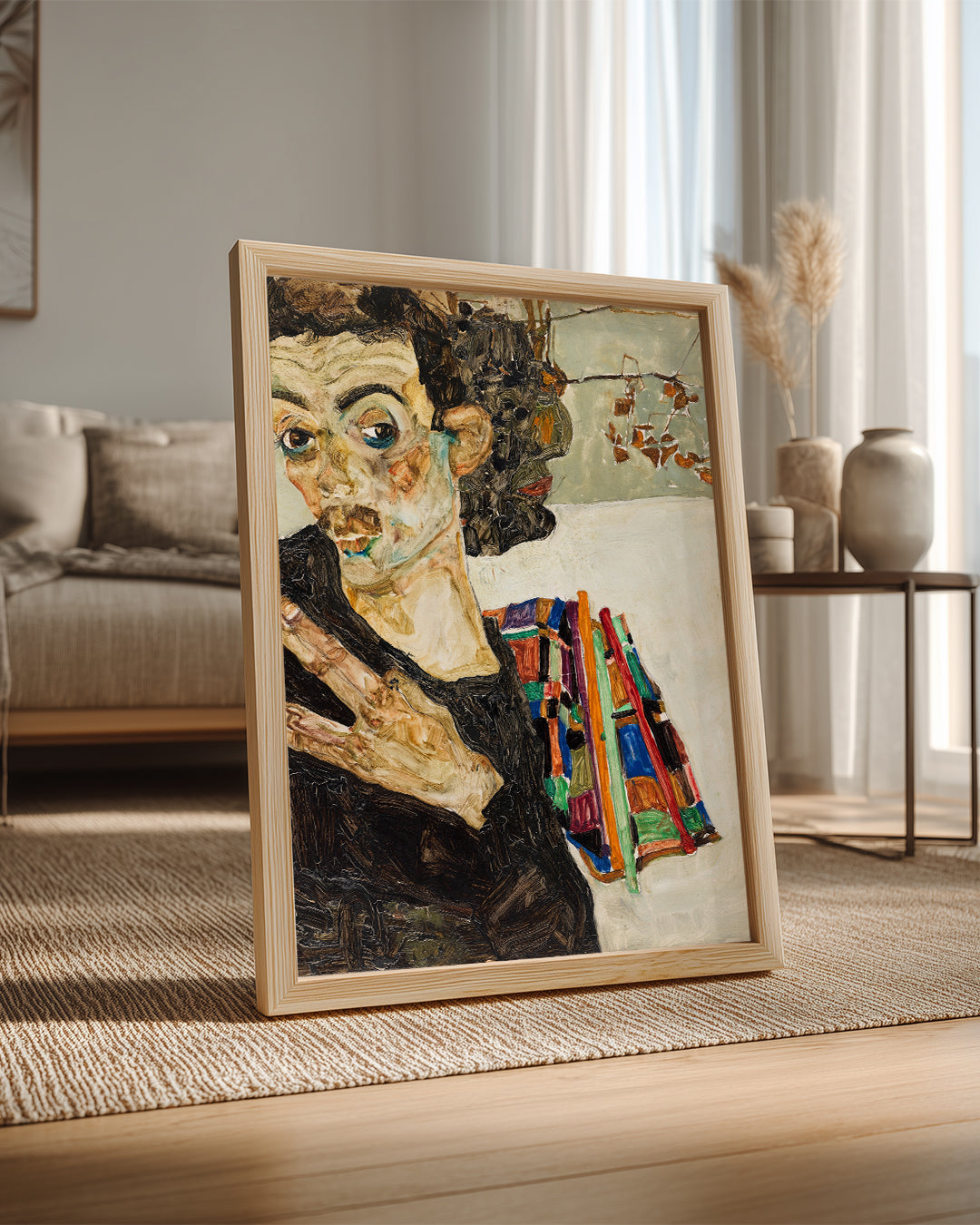 Schiele Self Poster Tablosu