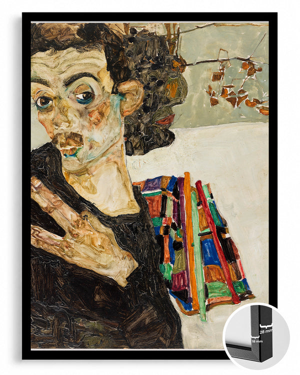 Schiele Self Poster Tablosu