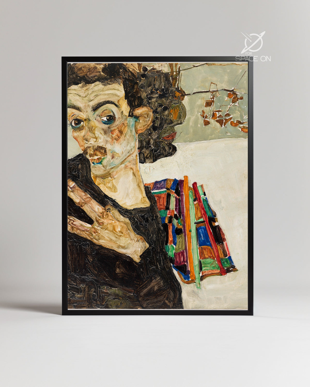 Schiele Self Poster Tablosu
