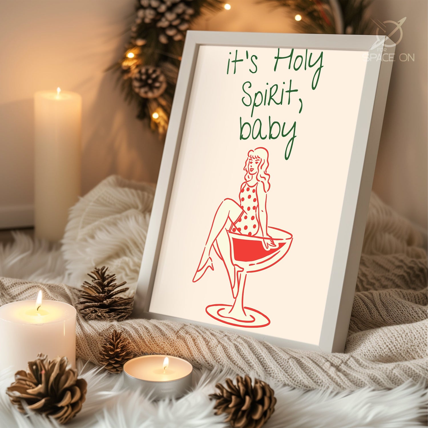 Seasons Greetings Print Poster Tablosu