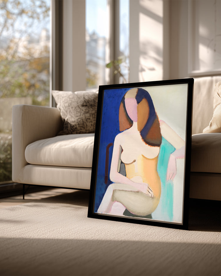 Seated Woman Poster Tablosu