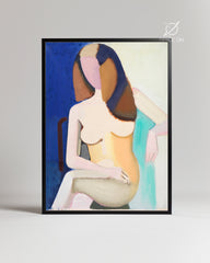 Seated Woman Poster Tablosu