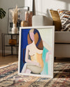 Seated Woman Poster Tablosu