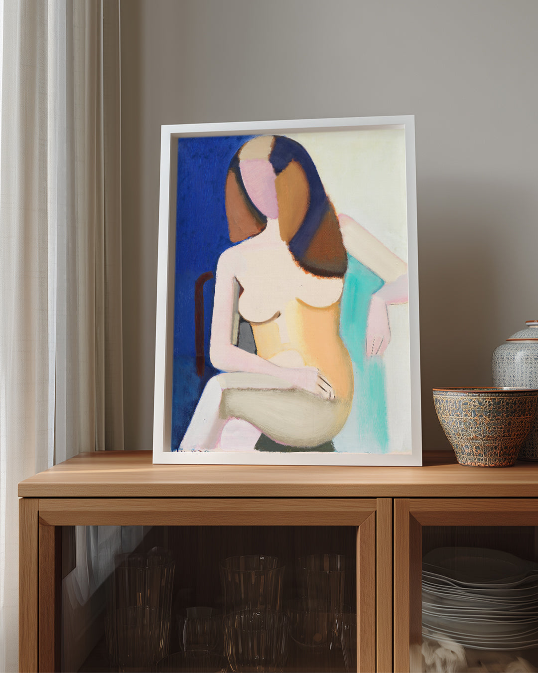 Seated Woman Poster Tablosu