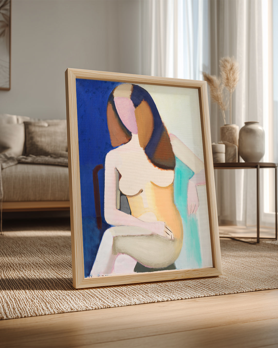 Seated Woman Poster Tablosu