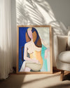 Seated Woman Poster Tablosu