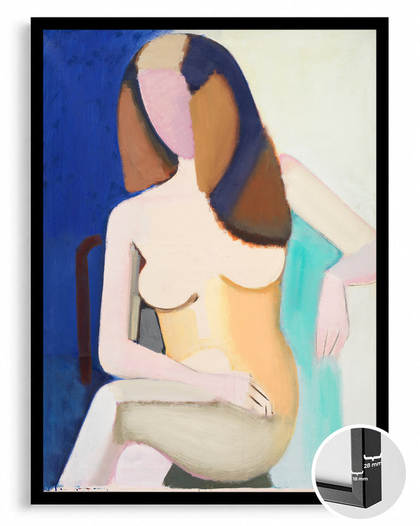 Seated Woman Poster Tablosu