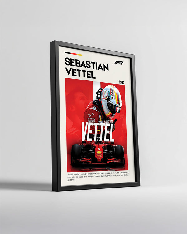 Sebastian Vettel 5 Poster Tablosu