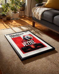 Sebastian Vettel 5 Poster Tablosu