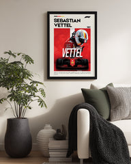 Sebastian Vettel 5 Poster Tablosu