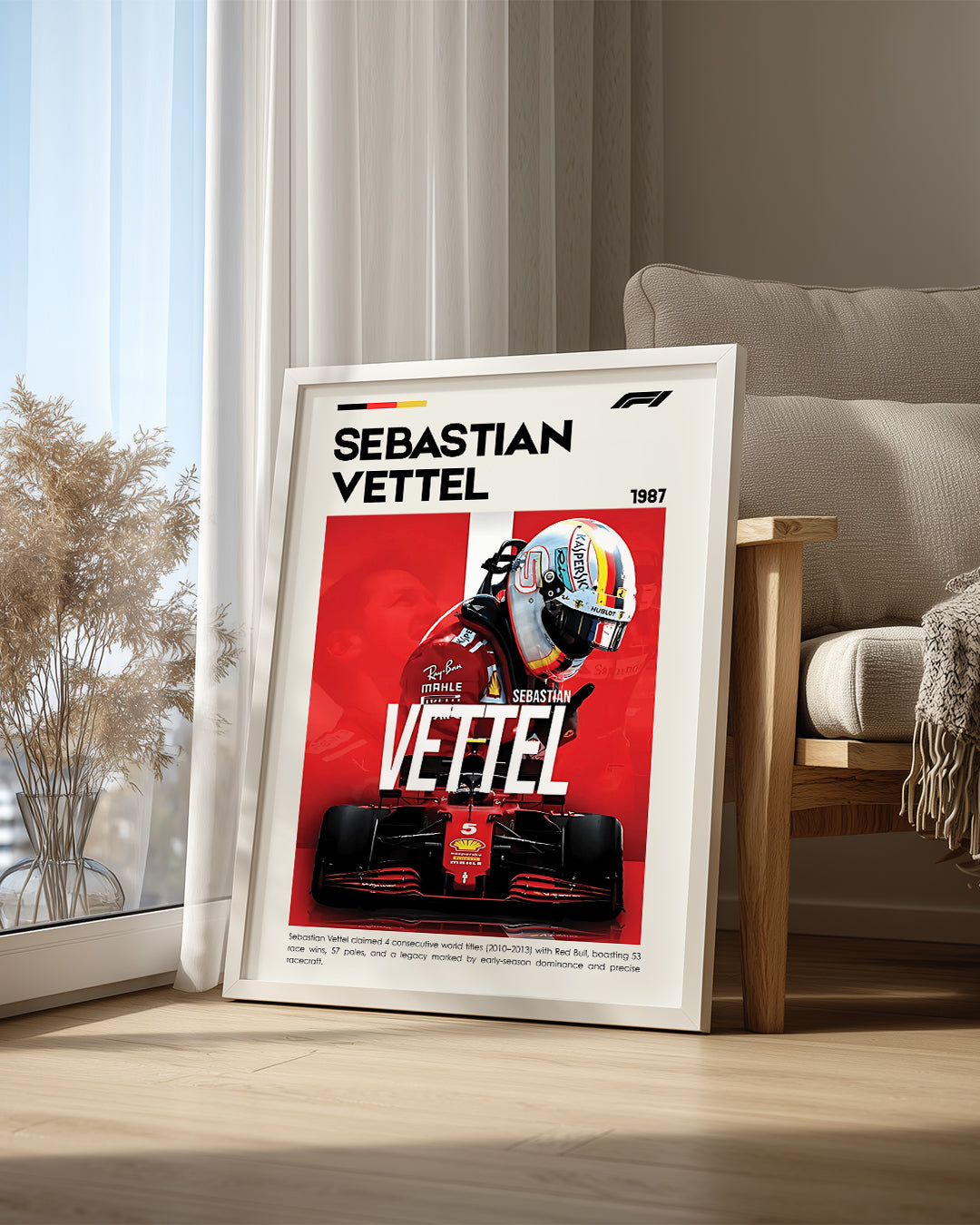 Sebastian Vettel 5 Poster Tablosu
