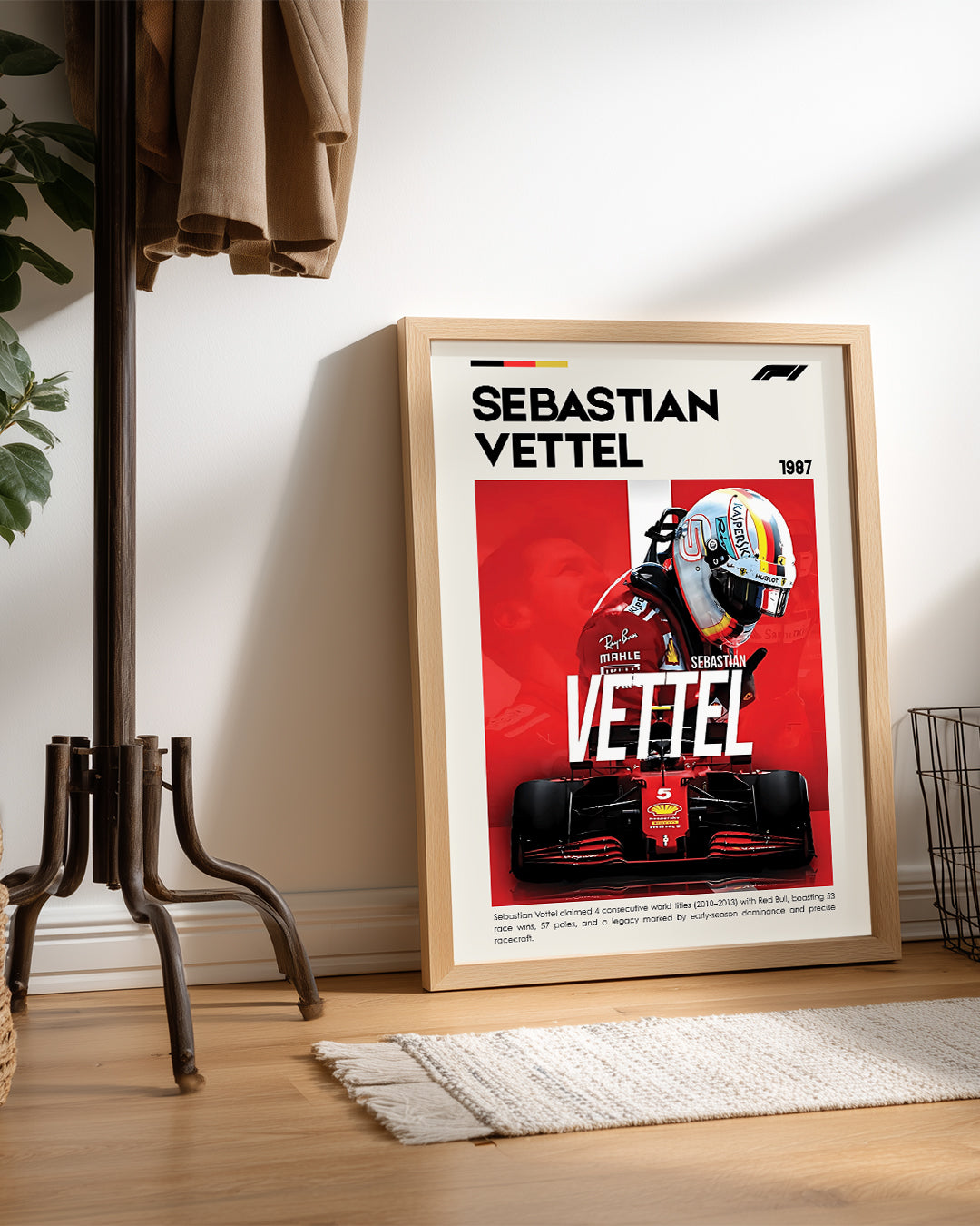 Sebastian Vettel 5 Poster Tablosu