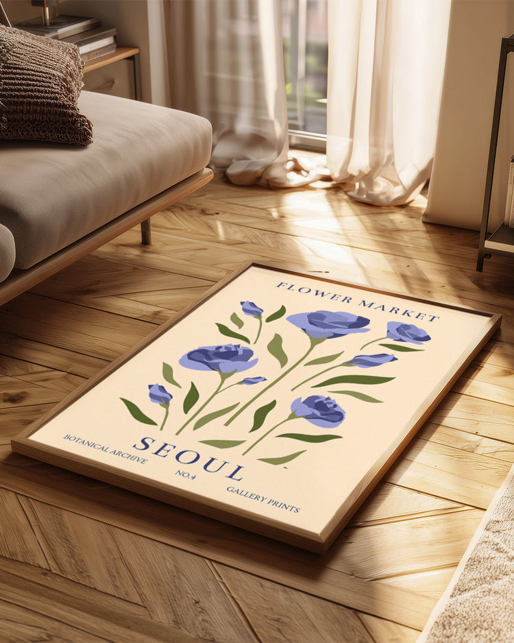 Seoul Rose Poster Tablosu