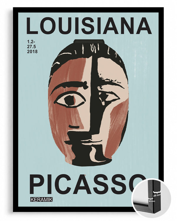 Seramik Maske - Pablo Picasso - 2018 Poster Tablosu