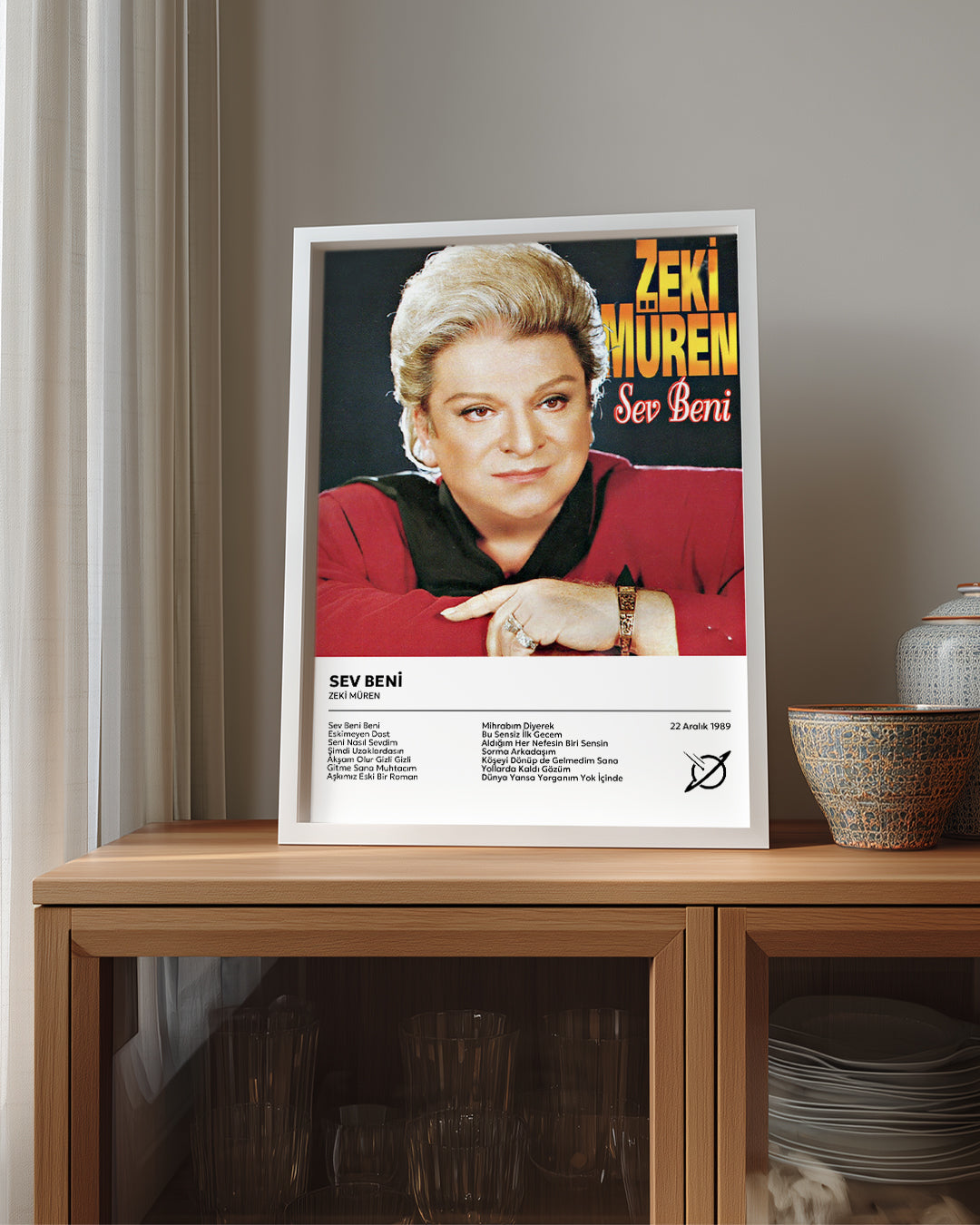 Sev Beni - Zeki Müren Poster Tablosu