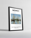 Seyne Nehrinde Yer Alan Gemiler - Claude Monet - 1873 Poster Tablosu