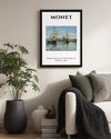 Seyne Nehrinde Yer Alan Gemiler - Claude Monet - 1873 Poster Tablosu