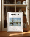 Seyne Nehrinde Yer Alan Gemiler - Claude Monet - 1873 Poster Tablosu
